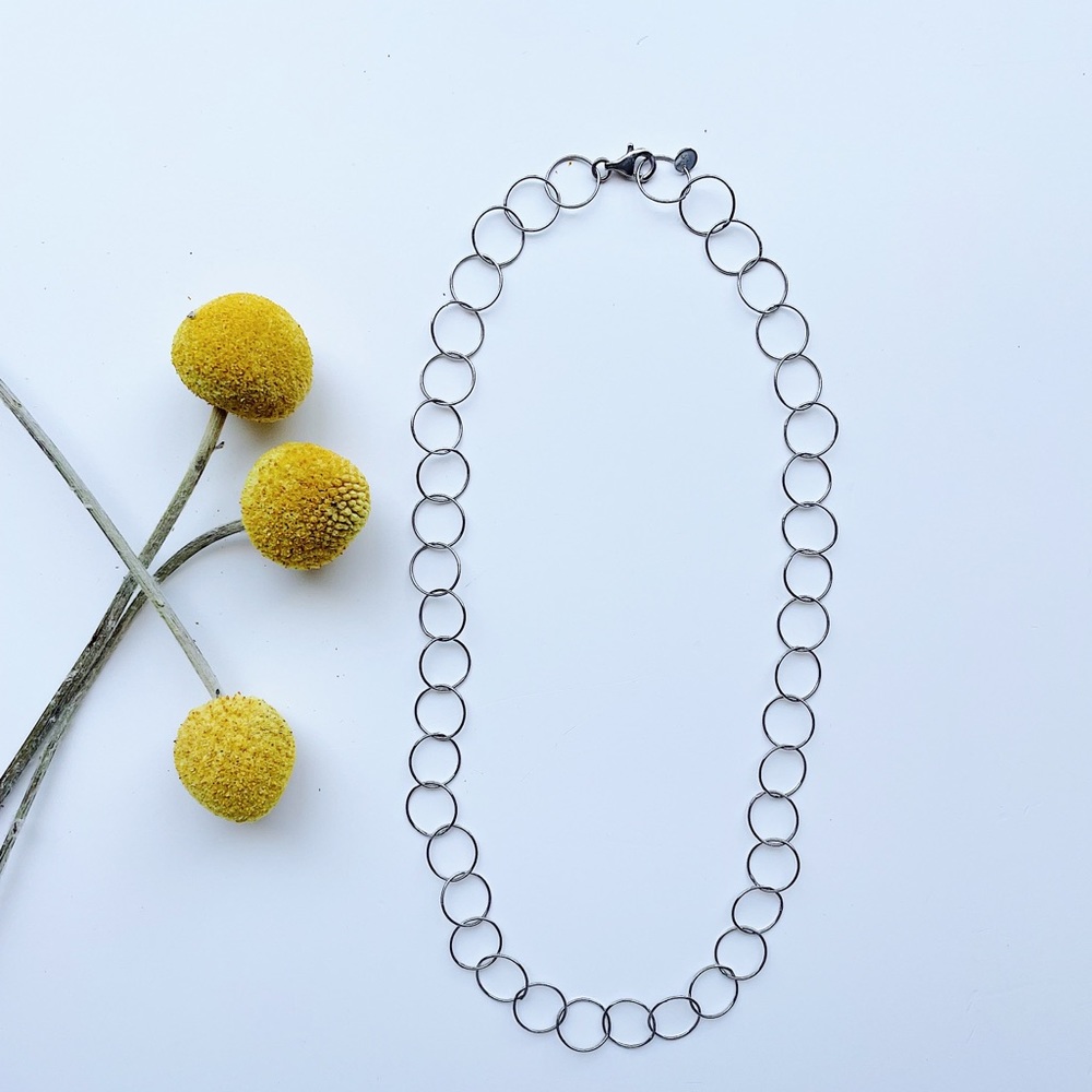 Sterling Silver 18 inch circle chain